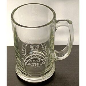 Alexander Keith's Etched Glass Stein 209th Birthday Collectors Edition Beer Mug